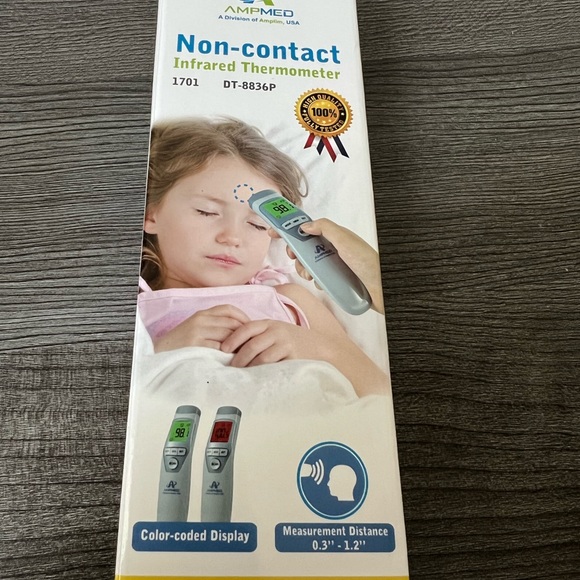Amplim Hospital Medical Grade NonContact Clinical Infrared Forehead Thermometer - Picture 2 of 3